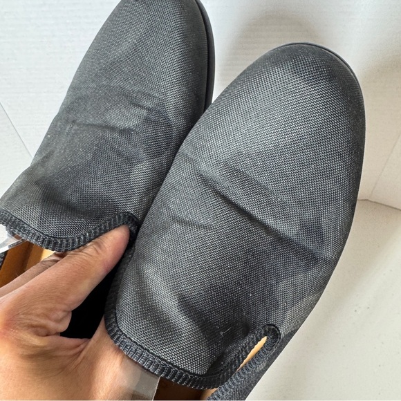 Duke + Dexter Black Camo Canvas Loafers Size 7 Handmade in England Slip-On Shoes - Picture 10 of 11